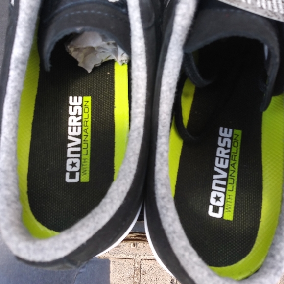 🆕Converse | Lunarlon One Star Ox Low Top Shoes in Black/grey Mens Size 11.5 - Picture 10 of 11